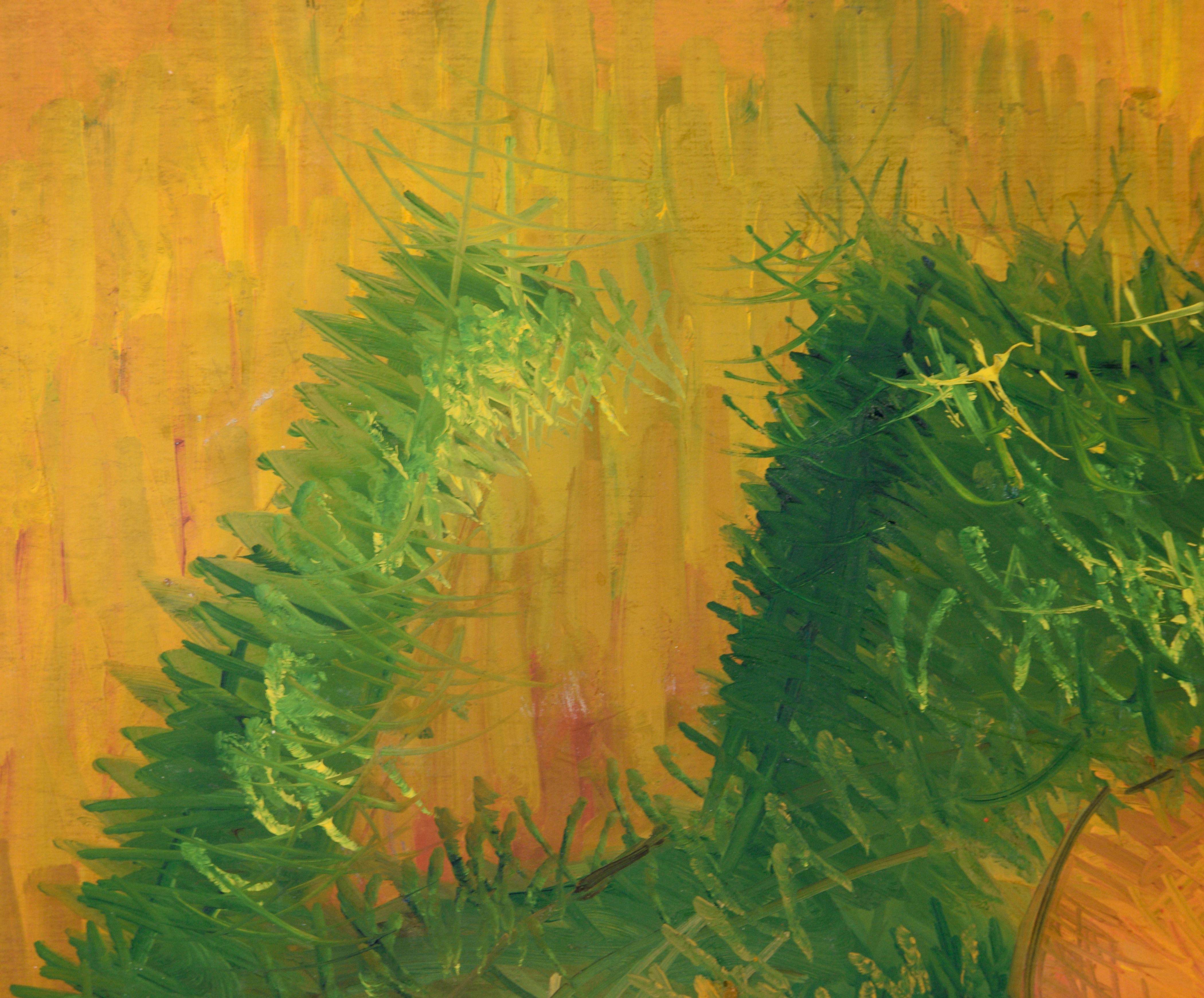 Bodegón Impresionista con Fruta y Cuchara Otoñal - Painting de Unknown