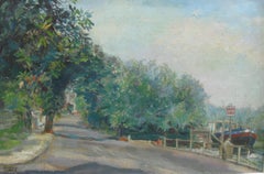 Impressionist: Sunny Day by The Thames, oil circa 1930's