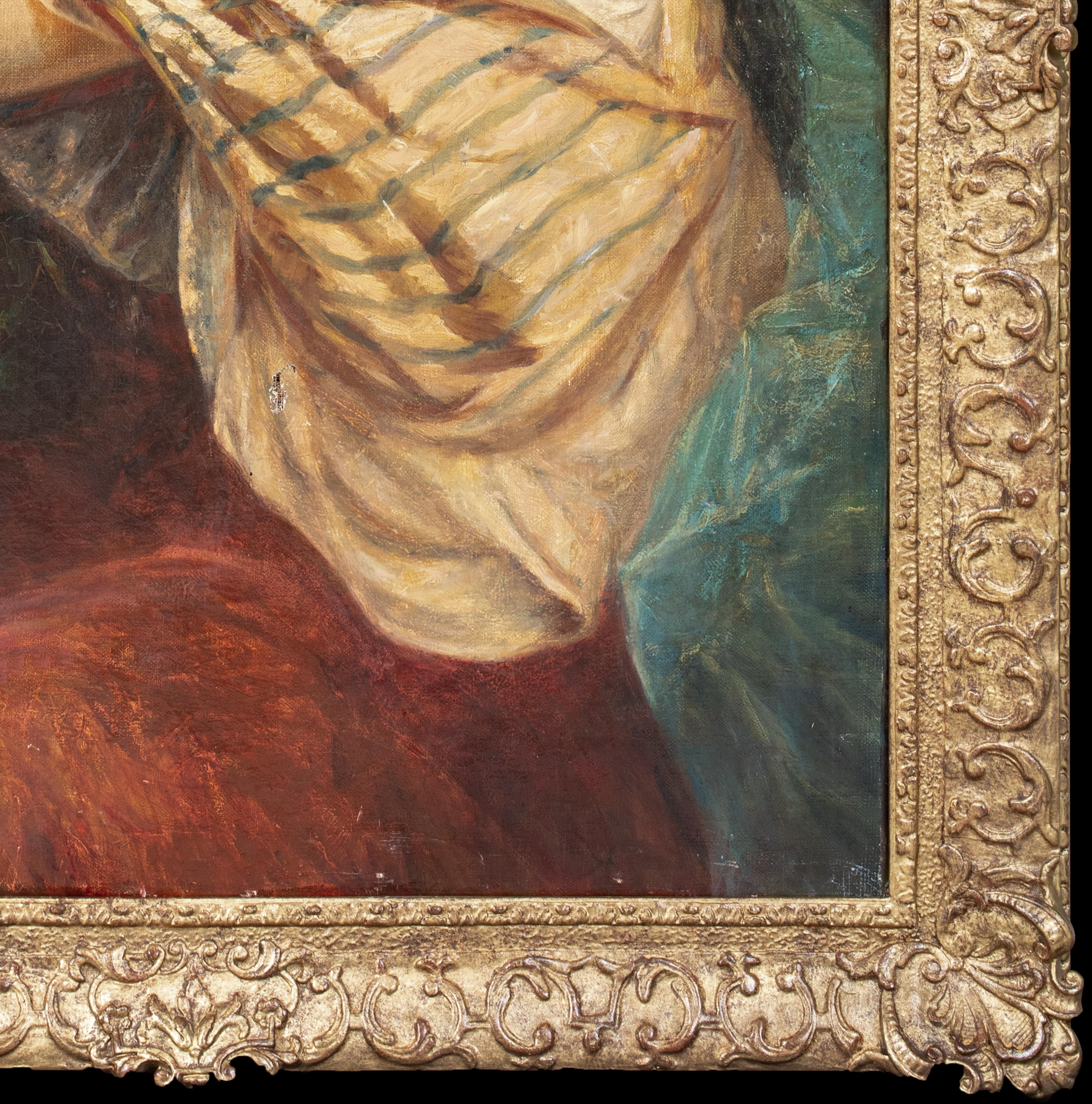 In Reflection, 19th Century   English Romantic School  Pre-Raphaelite For Sale 1