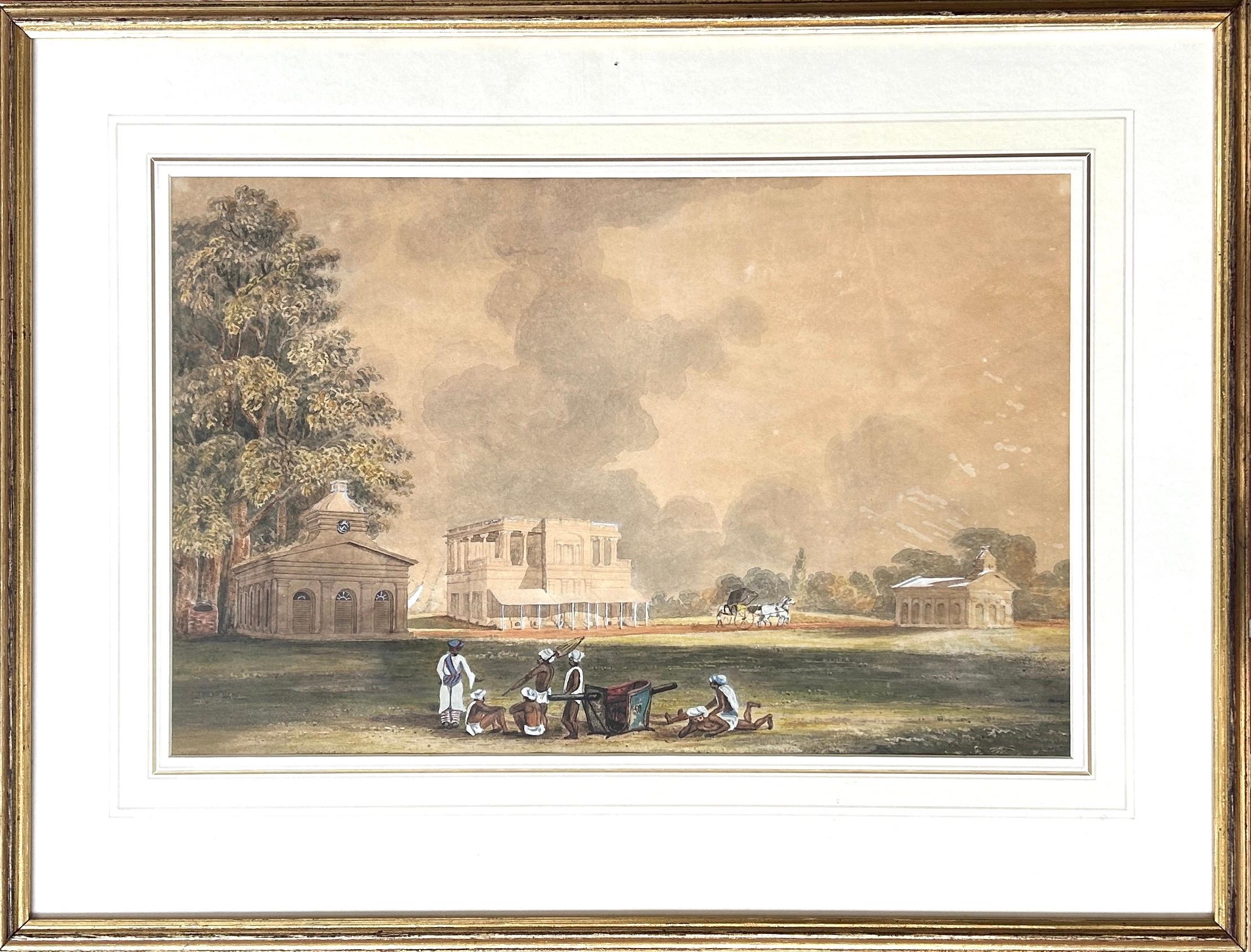 India Calcutta Company School Painting Hooghly Indian Artist after Sita Ram  For Sale 2