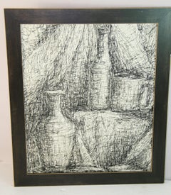 India Ink Tablesetting Still Life
