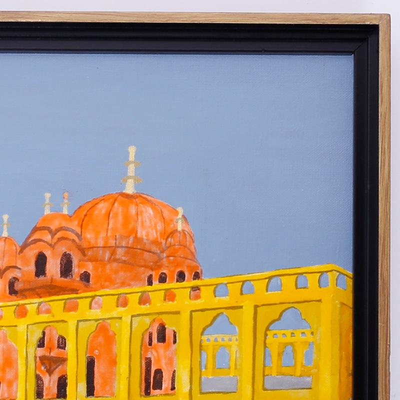 India Painting of a Hindu Temple For Sale 2