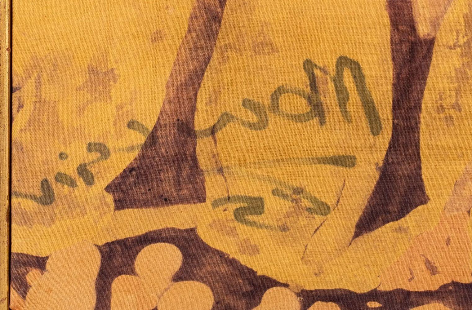 Indian Batik Art Textile Tapestry, 1965 For Sale 2