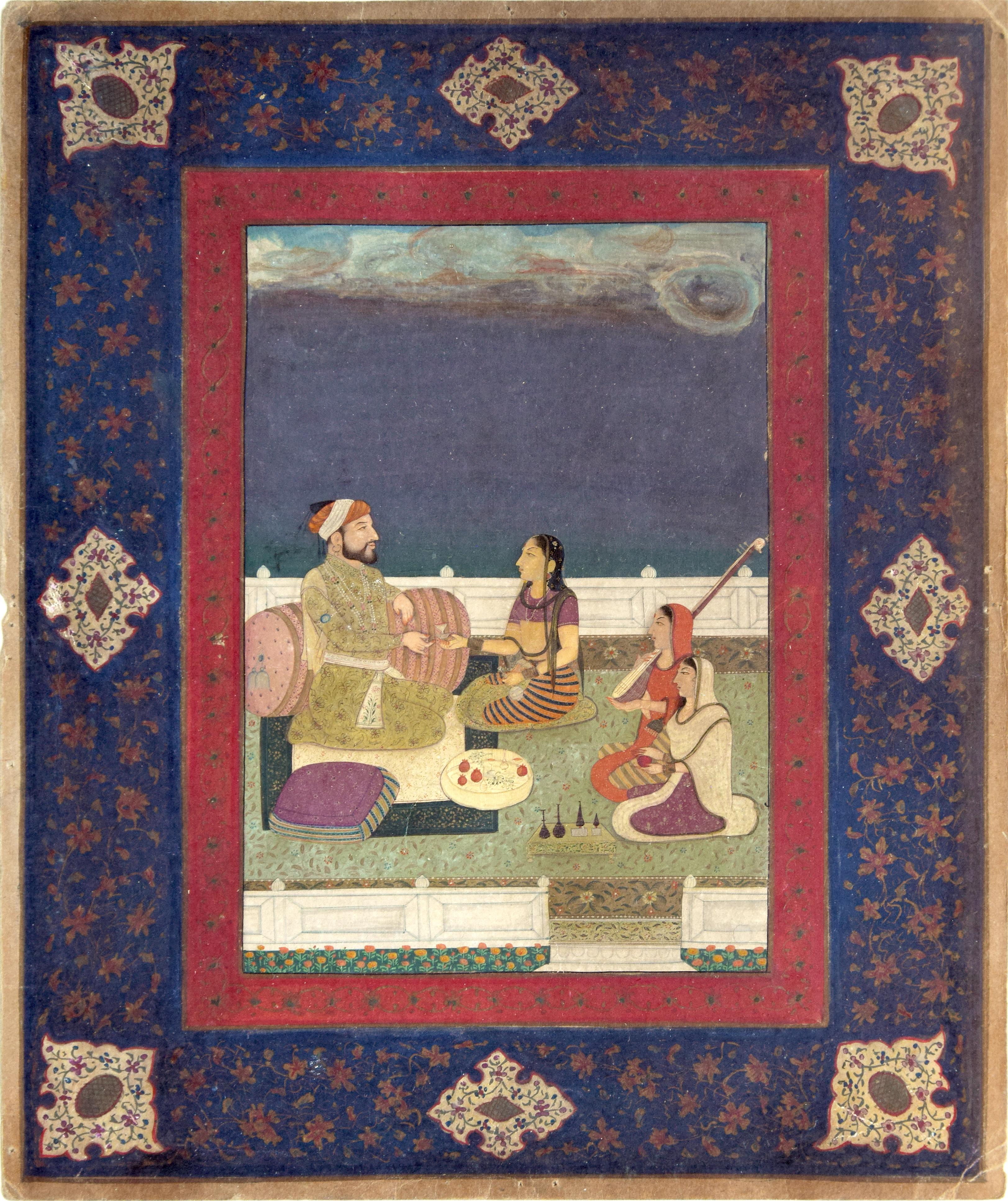 Unknown - Indian Miniature - Mogol Emperor - Original Tempera on Paper ...