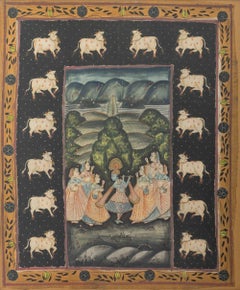 Pintura india pichwai, s. XIX