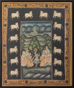Antique Indian Pichwai Painting, 19th C.
