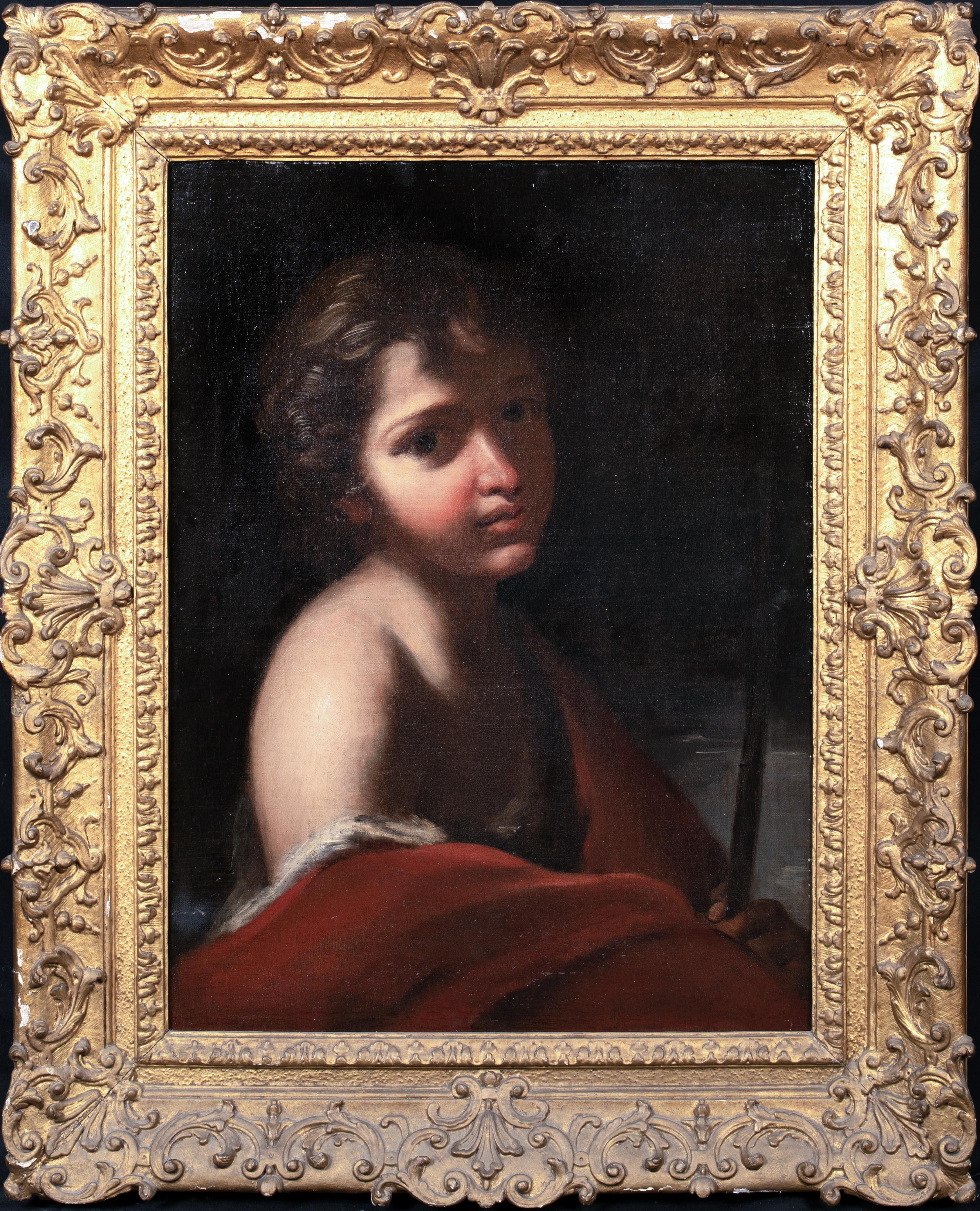 Unknown Nude Painting - Infant Saint John The Baptist, 17th century  by GIACINTO BRANDI (1623-1691)