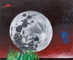 Inlé, dipinto a olio su tela di Kenneth Craft, 2024