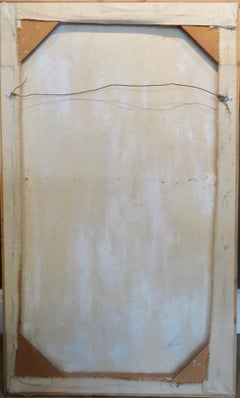 Interessante signierte 1970er Jahre in voller Länge Porträt einer Dame Ölgemälde UNGEWÖHNLICH !