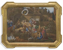 Interno di un harem - Pittura ad olio - Fine XIX secolo