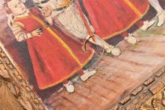 Interieur mit fünf Kindern – Ölgemälde auf Leinwand – 19. Jahrhundert