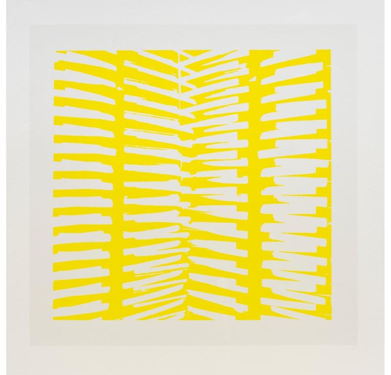 Intervalli (Giallo), Serigrafia di Kim Lim, 1972 - Painting di Unknown