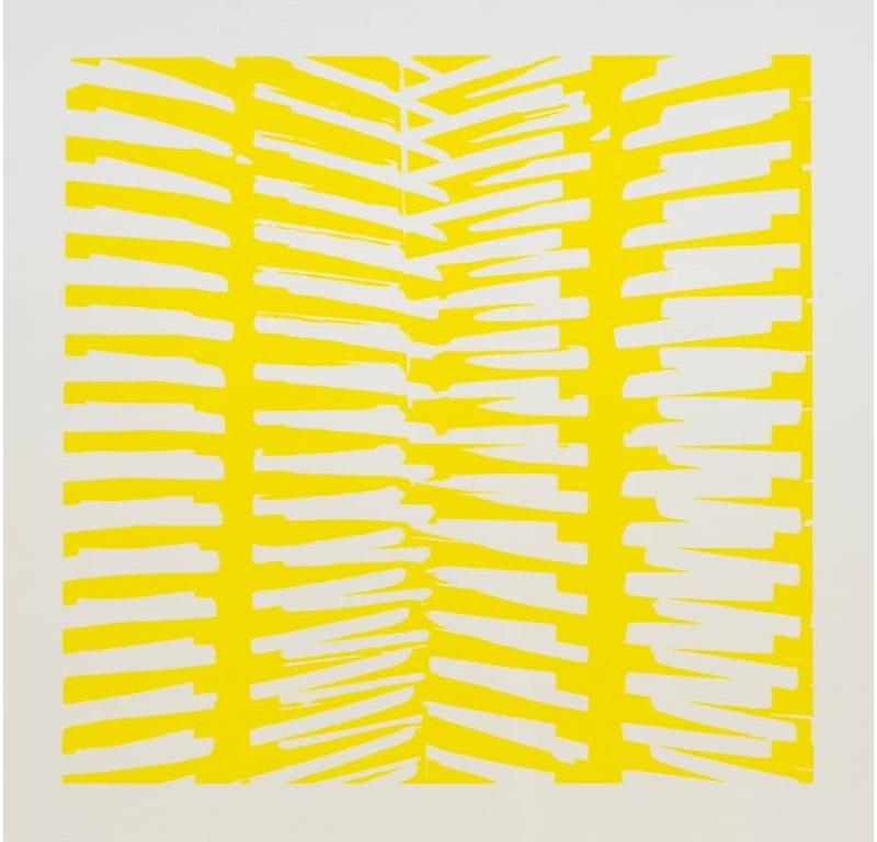 Abstract Painting di Unknown - Intervalli (Giallo), Serigrafia di Kim Lim, 1972