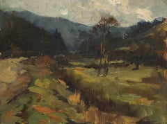 Irene Barsin - Framed 1959 Oil, A Moment in the Wild