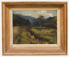 Irene Barsin - Framed 1959 Oil, A Moment in the Wild