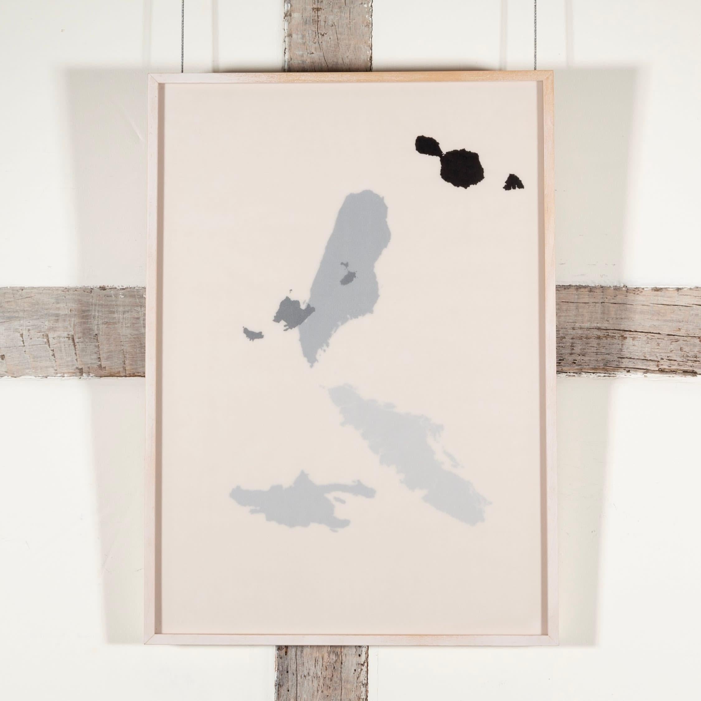 Isole, inchiostro su acetato opaco stratificato, dipinto di Tania Kovats, 2001(1) in vendita 1