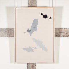 Islands, encre sur acétate mat superposé, peinture de Tania Kovats, 2001(1)