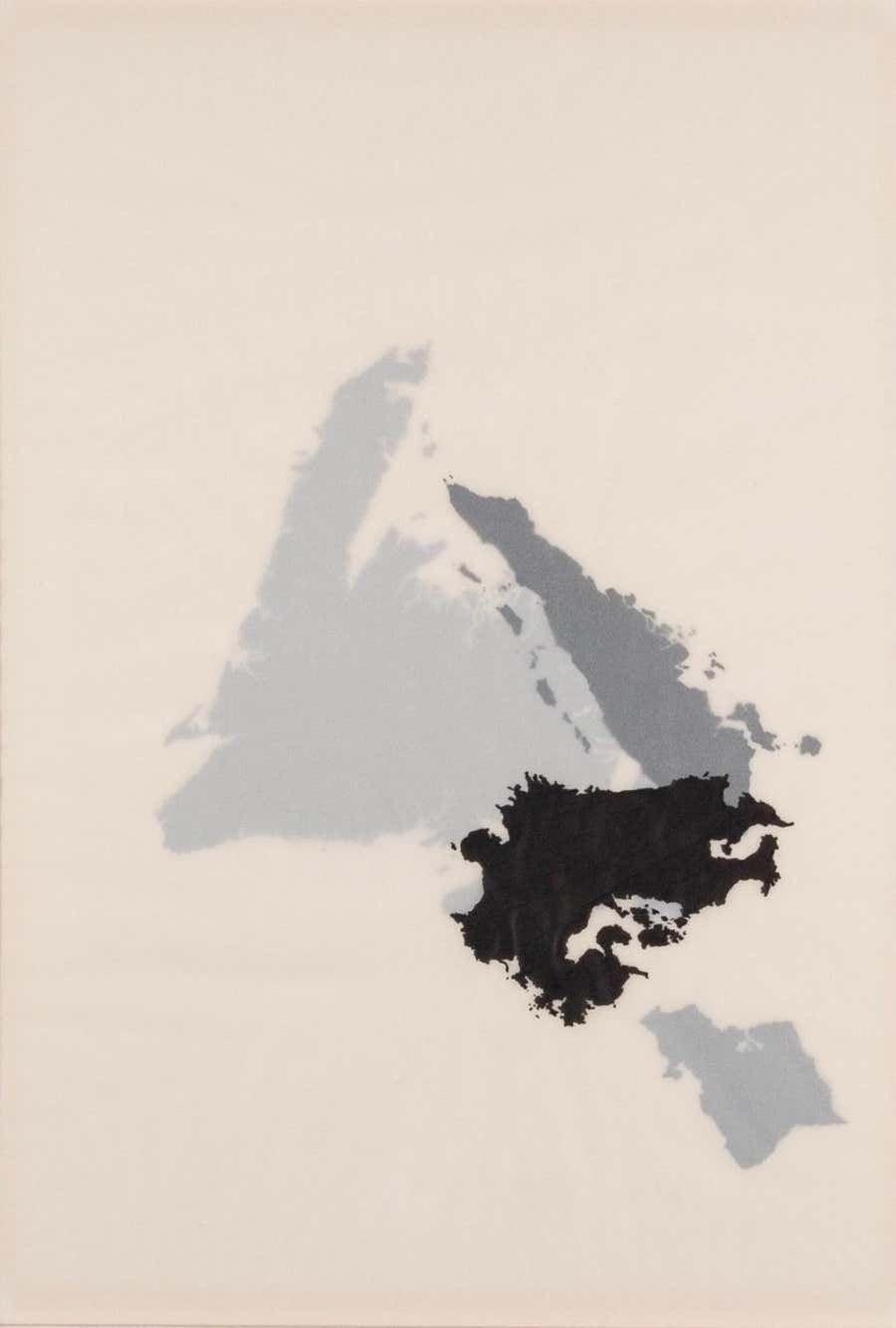 Islands, Ink on Layered Matte Acetate, Painting by Tania Kovats, 2001(3)