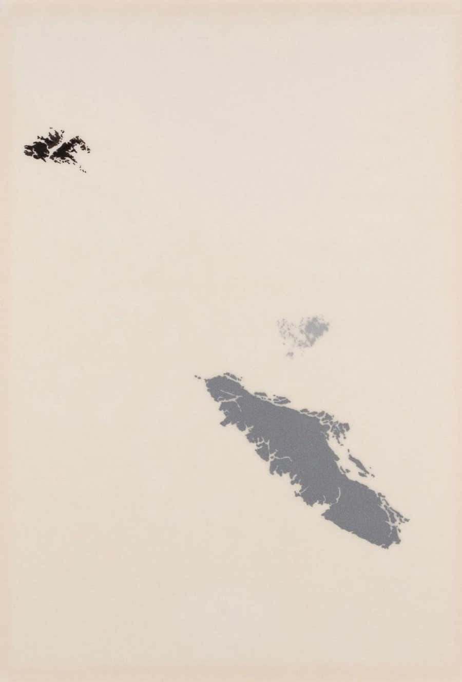 Islands, Ink on Layered Matte Acetate, Painting by Tania Kovats, 2001(7)