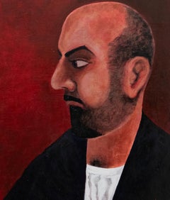 Vintage Issacson  - 1999 Oil, The Stare