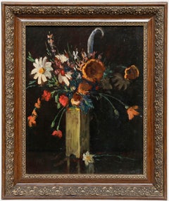 Istvan Jaksa (1894-1982) - 1933 Huile, Roses sauvages