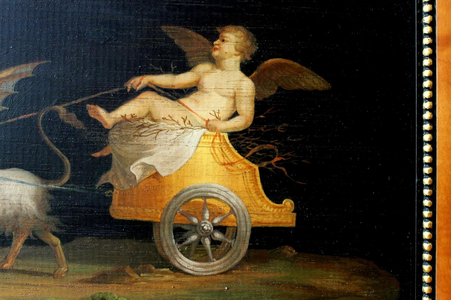 Italian Tempera on Wood Panels Mythological Paintings Michelangelo Maestri Style 5