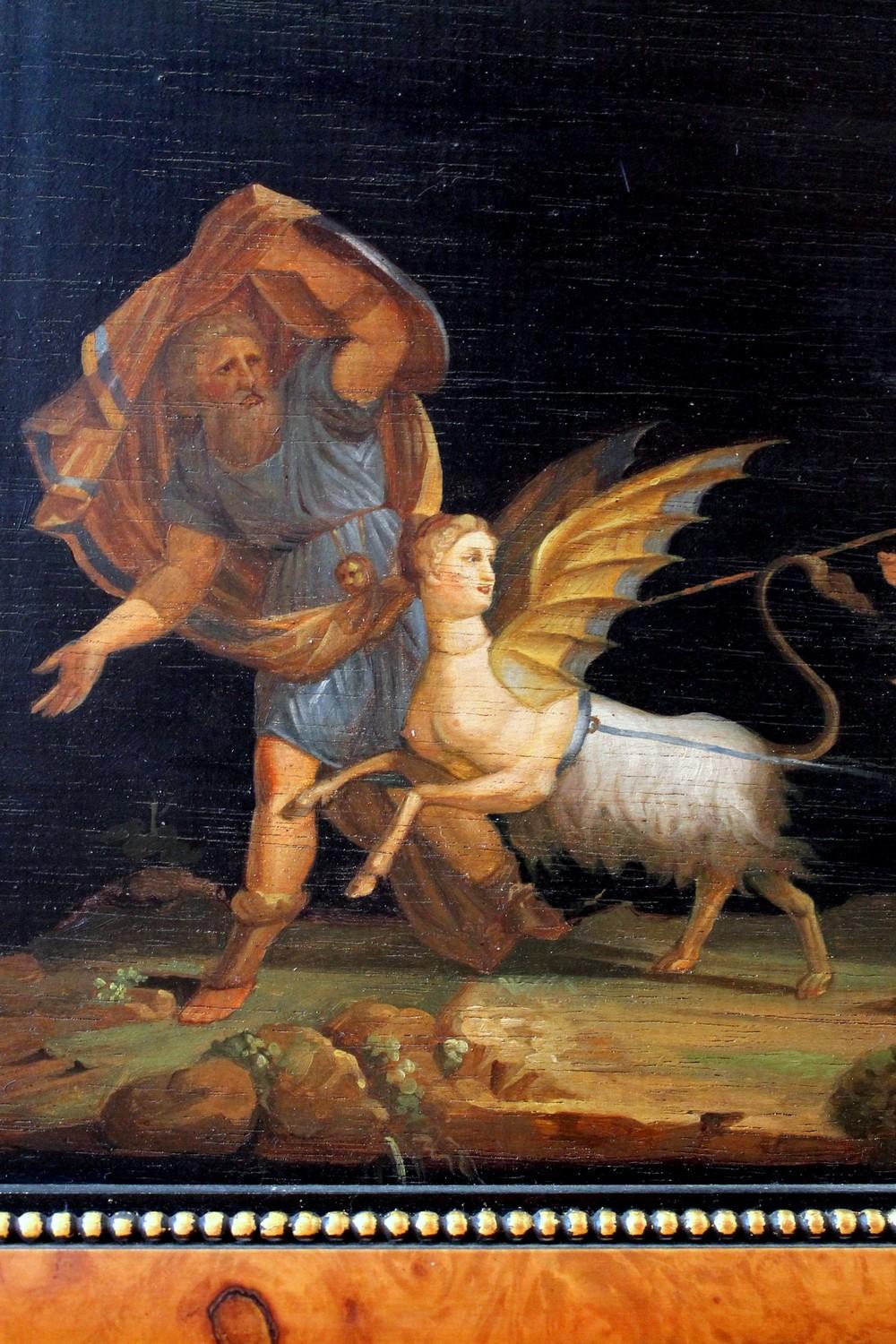 Italian Tempera on Wood Panels Mythological Paintings Michelangelo Maestri Style 7