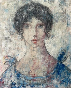 Italian ca. 1960's Beautiful Young Woman Portrait