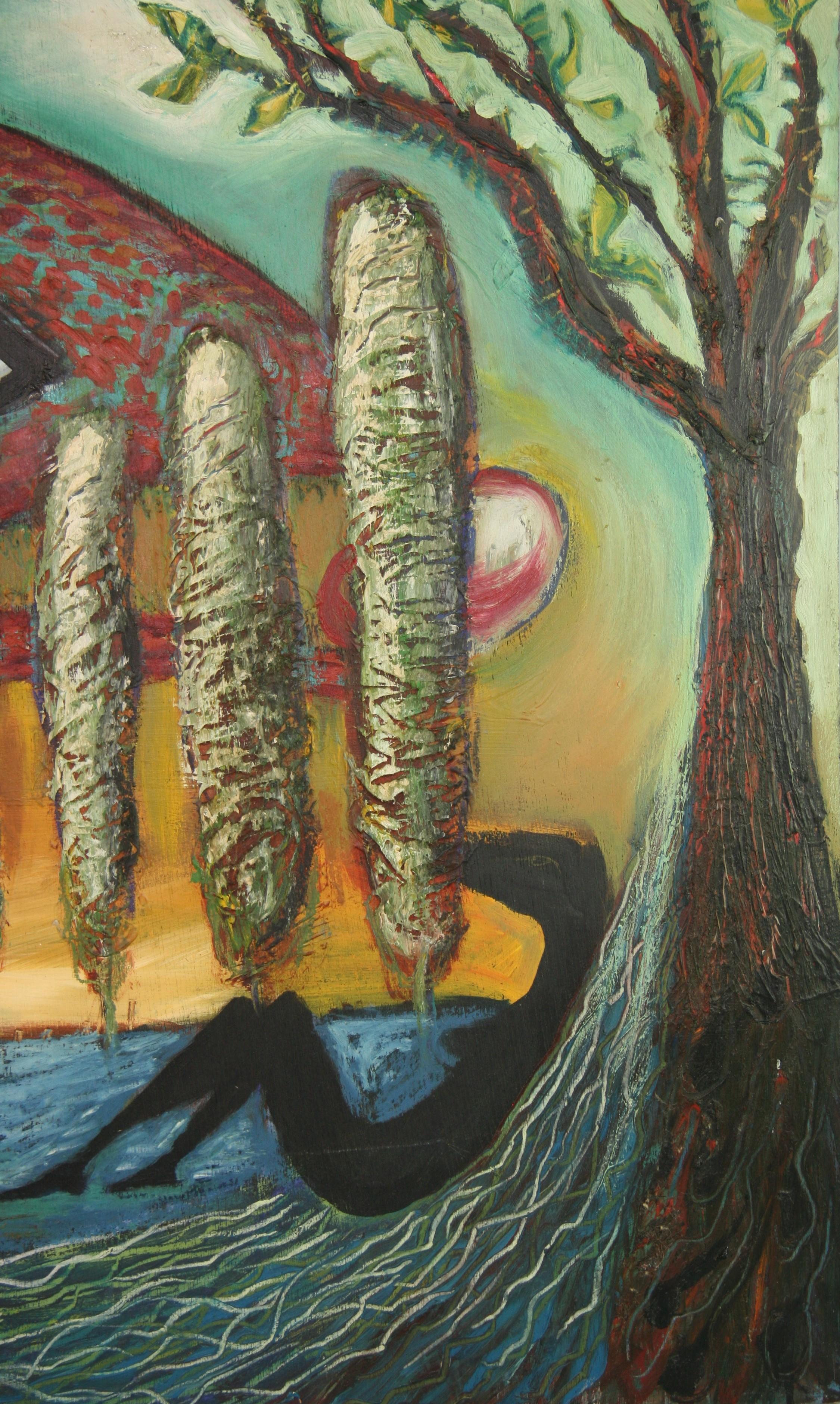 Futurista italiano  Pittura a olio su grande scala di Allison Kandis 95 in vendita 5