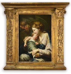 Italian Genovese Madonna. Beautiful frame.