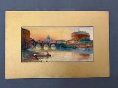 Italian Grand Tour Style Signed Landscape