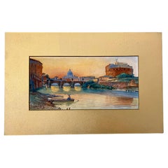 Italian Grand Tour Style Signed Landscape