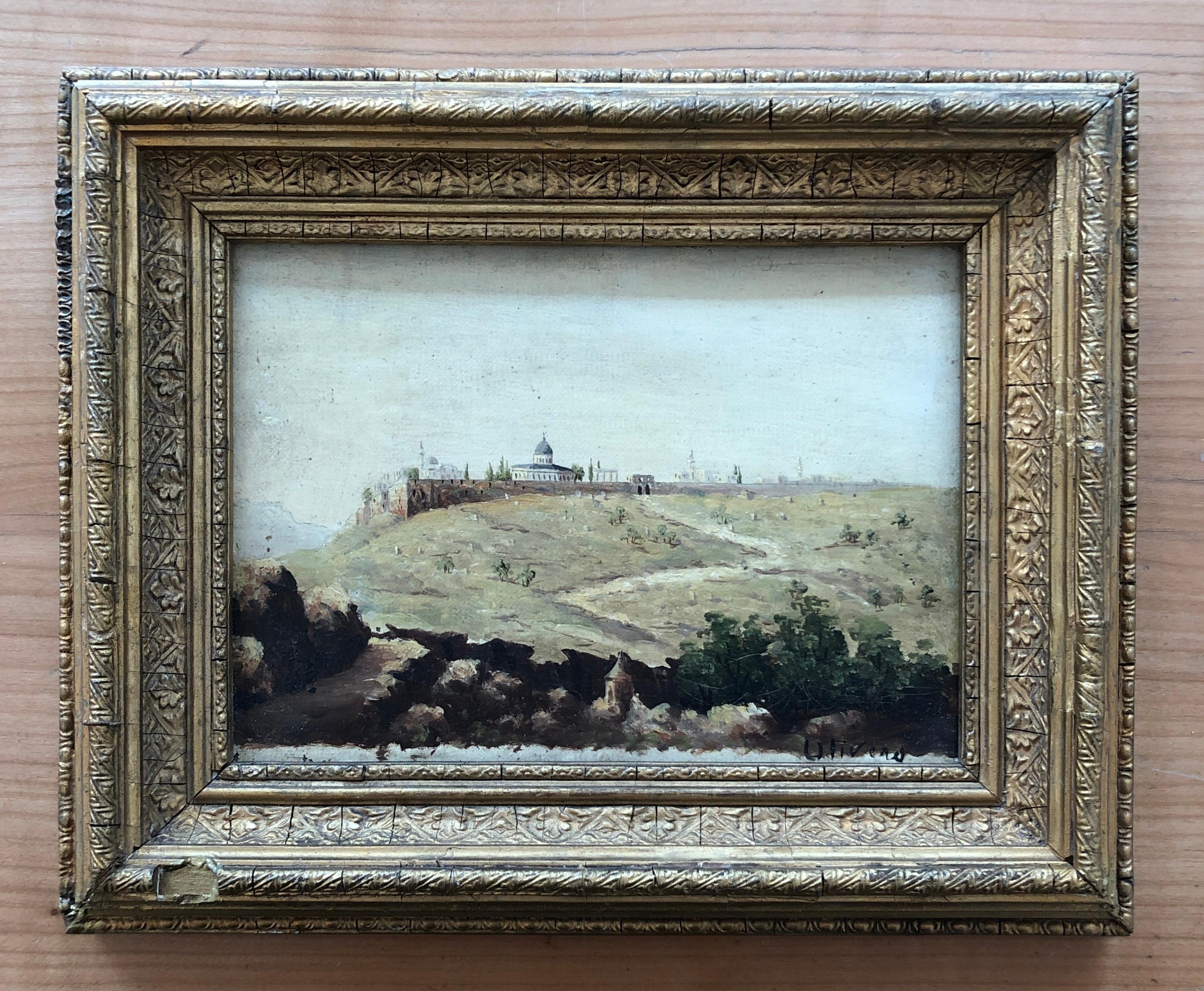 Italian landscape - Painting by Unknown