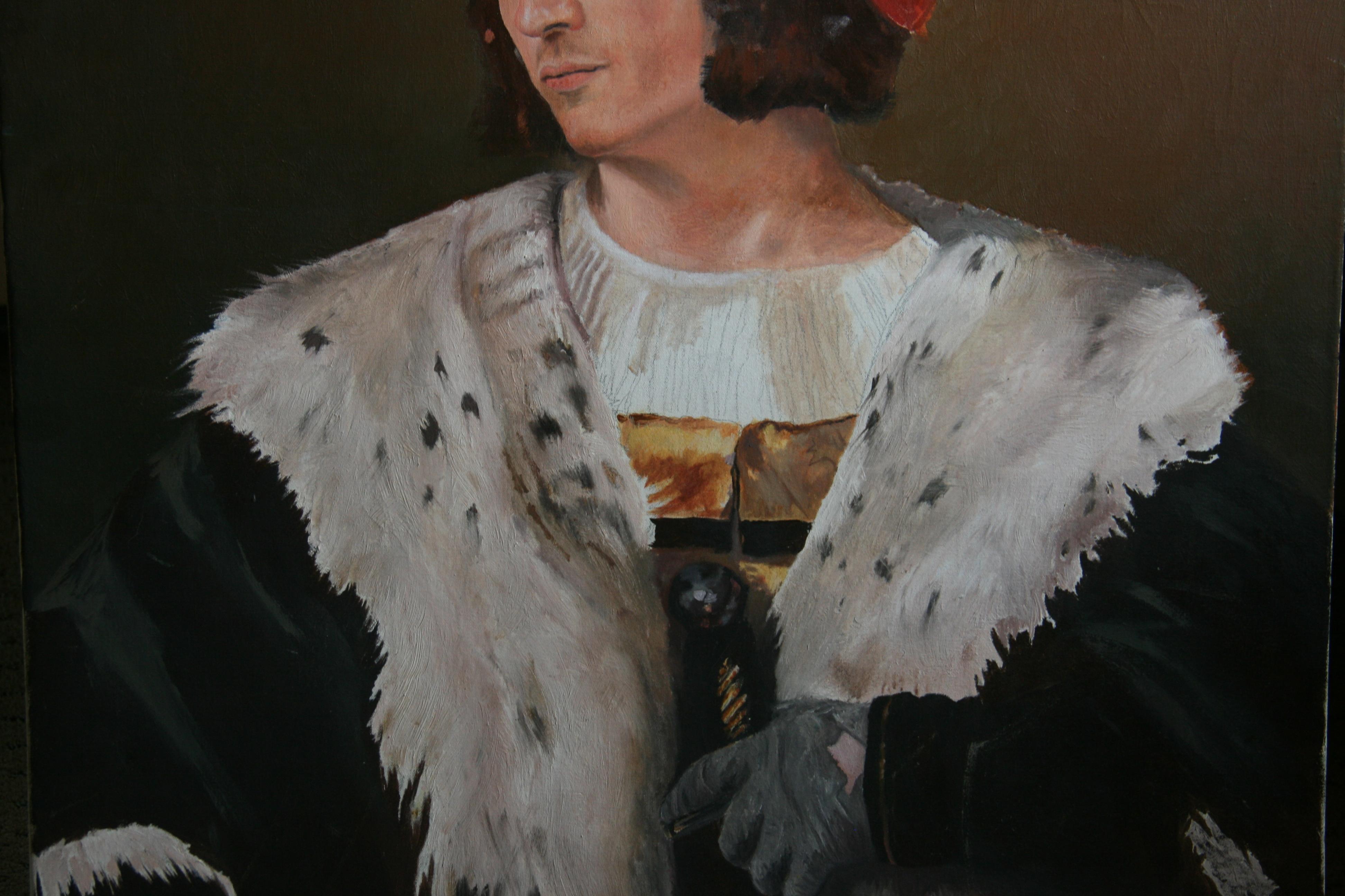 4069 Italian nobleman oil painting
unframed