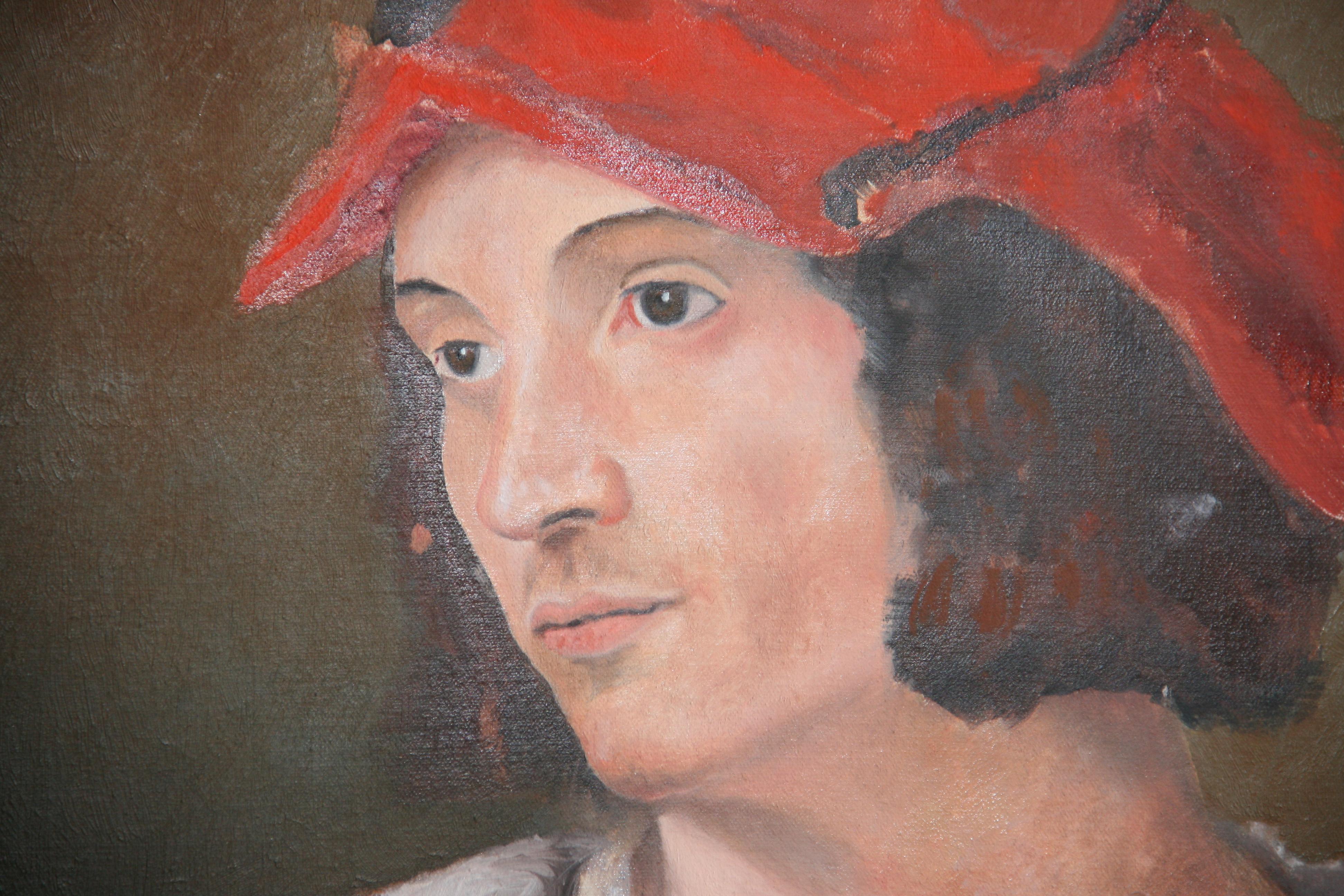 Italian Large Renaissance Nobleman Portrait  For Sale 1