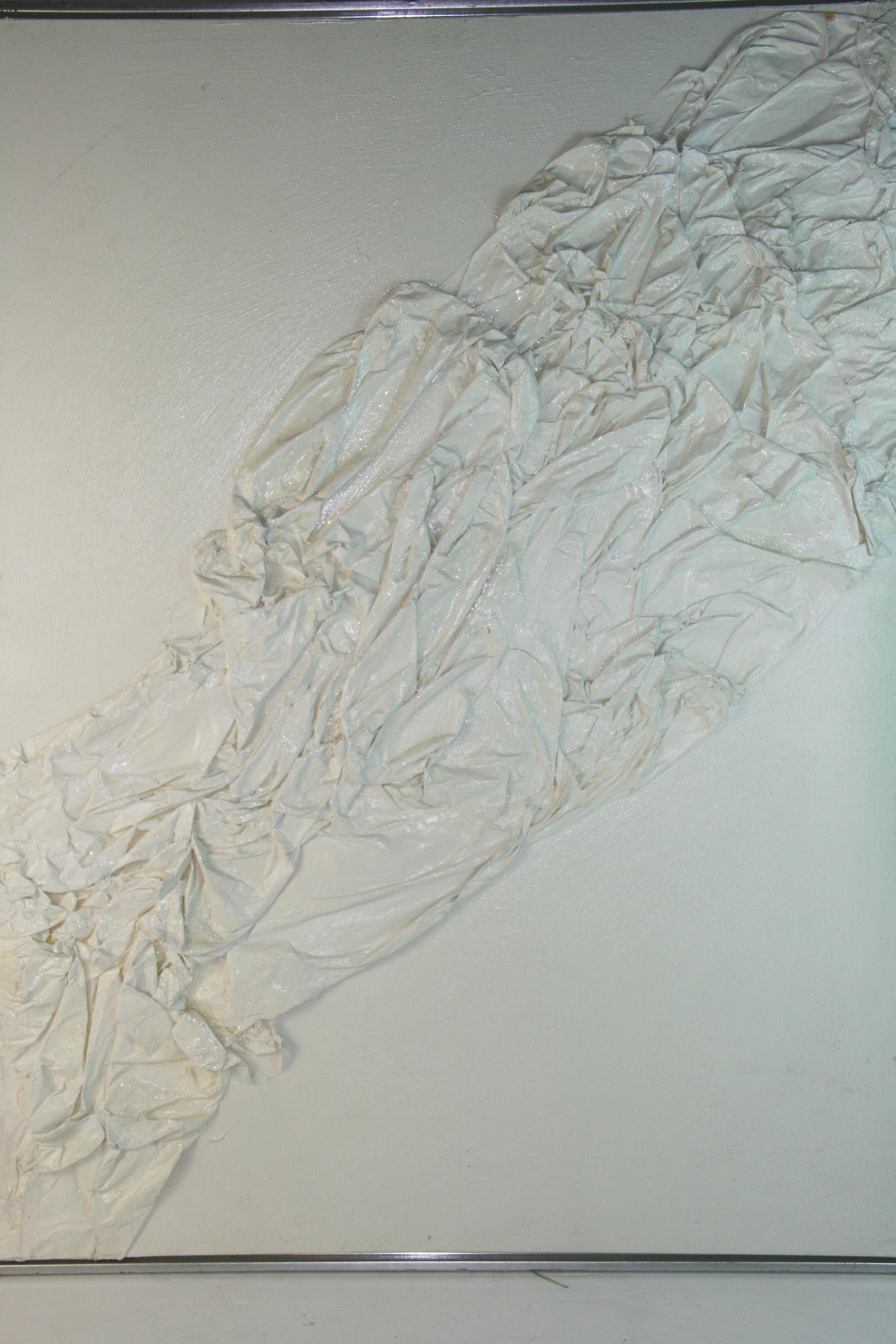 Composición modernista italiana blanco sobre blanco nº 1 - Abstract Painting Gris de Unknown