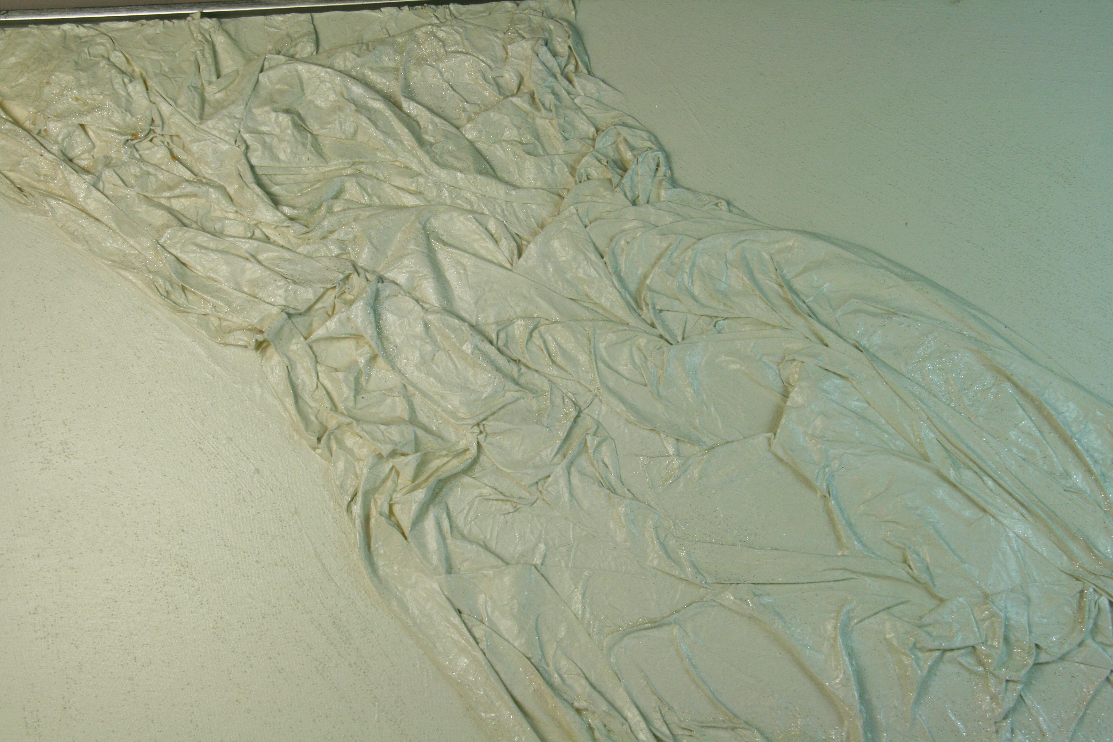 Composición modernista italiana blanco sobre blanco nº 2 - Abstract Painting Gris de Unknown