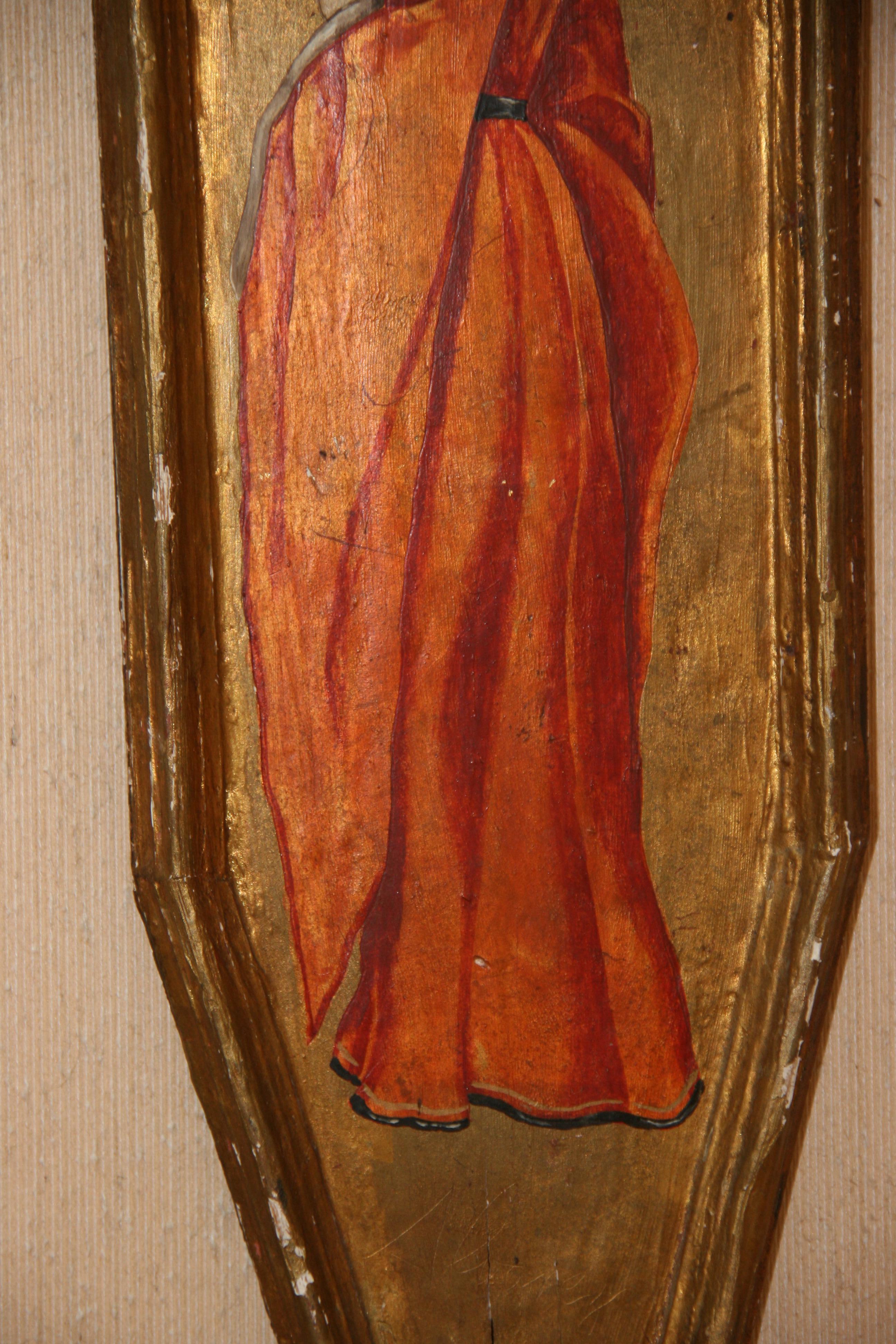 Pannello dipinto principessa italiana Rennaisance 1