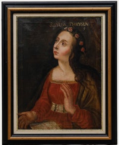 Italian School 18th Century Oil - Sibylla Phrygia