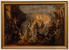 Italian School 19th Century Oil - The Dormition of The Virgin Mary