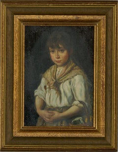 Italian School Early 20th Century Oil - Peasant Girl