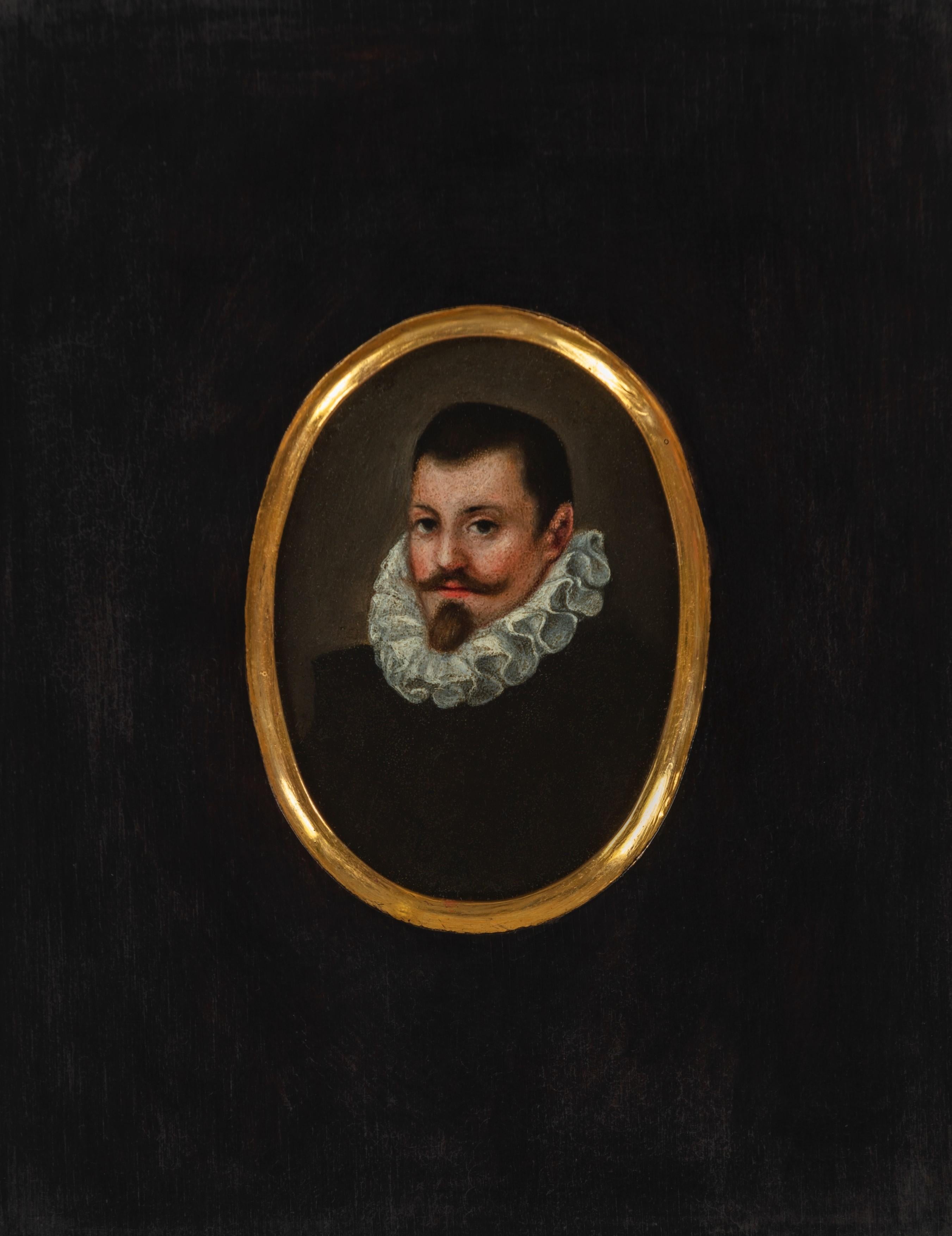 Italian School, Old Master Portrait of a gentleman - Painting by Unknown