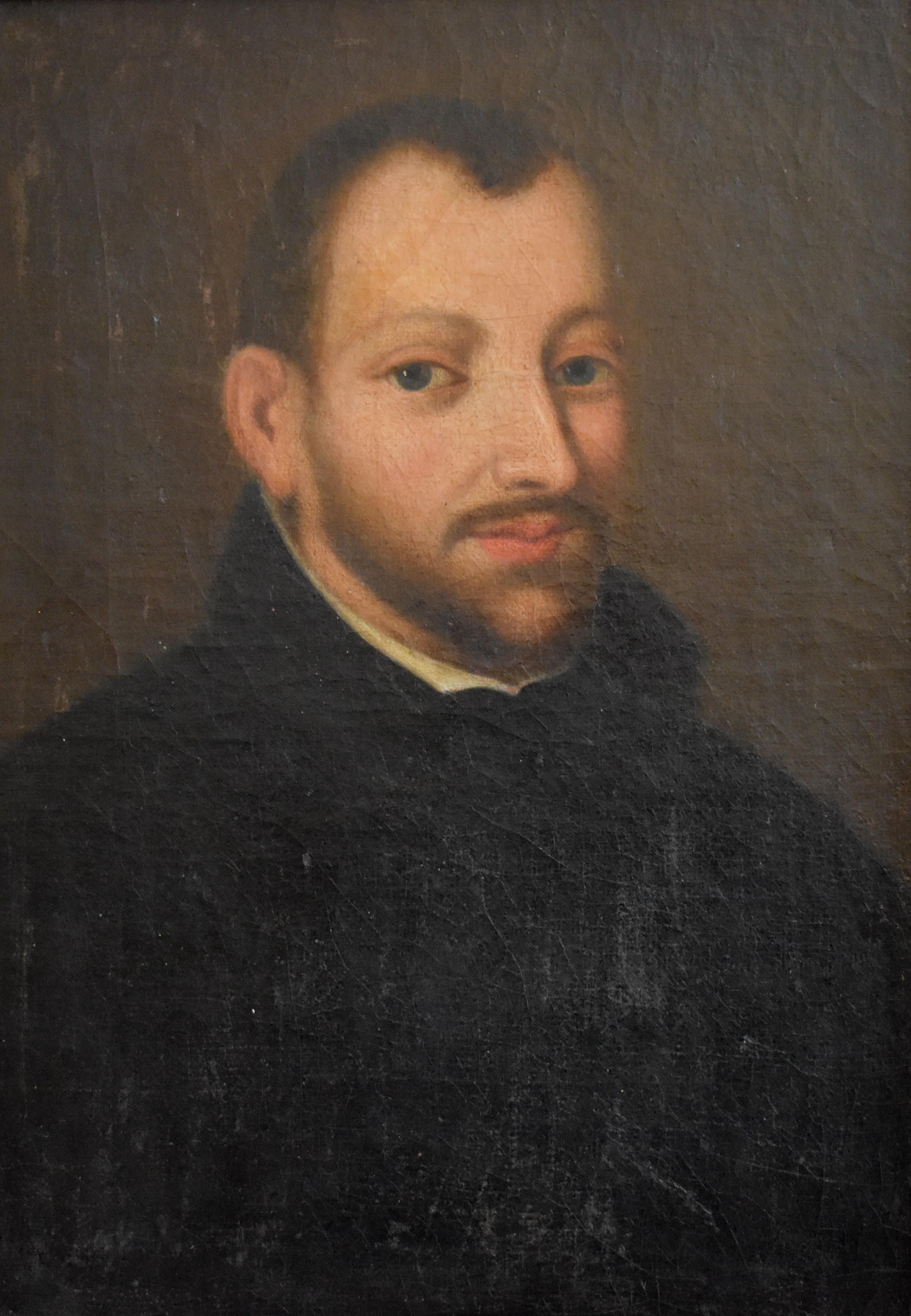 Ritratto di scuola italiana Dipinto a olio del XVIII secolo, c1760 - Painting di Unknown