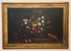 Italian Trompe L'Oeil Still Life Oil oil canvas, 18th C.