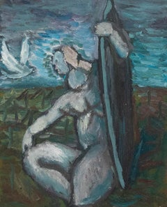 Vintage Ivan Bray (b.1967) - 20th Century Oil, Surf