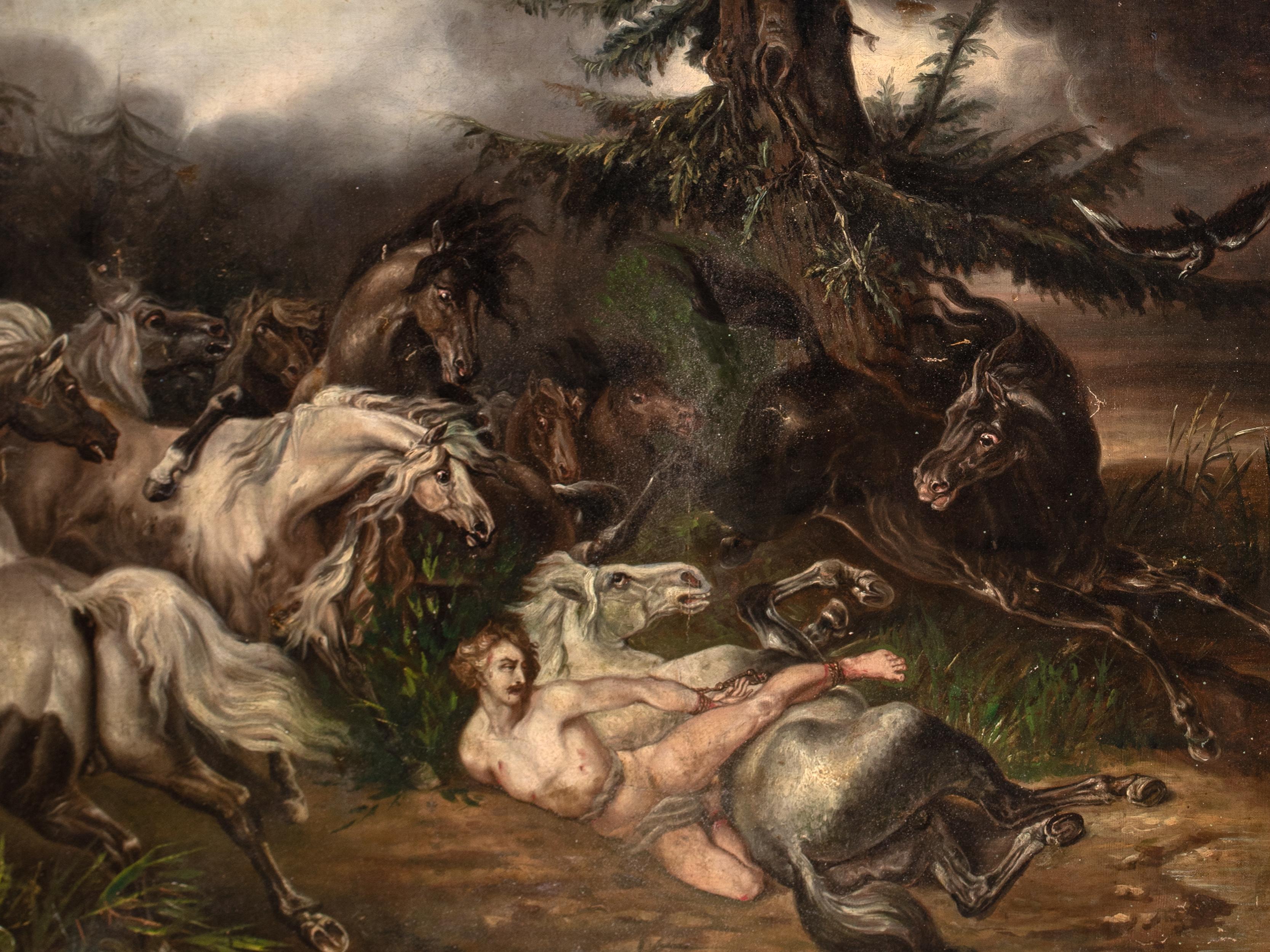 Ivan Mazeppa, 19ème siècle - Extrait du poème de Lord Byron en vente 1