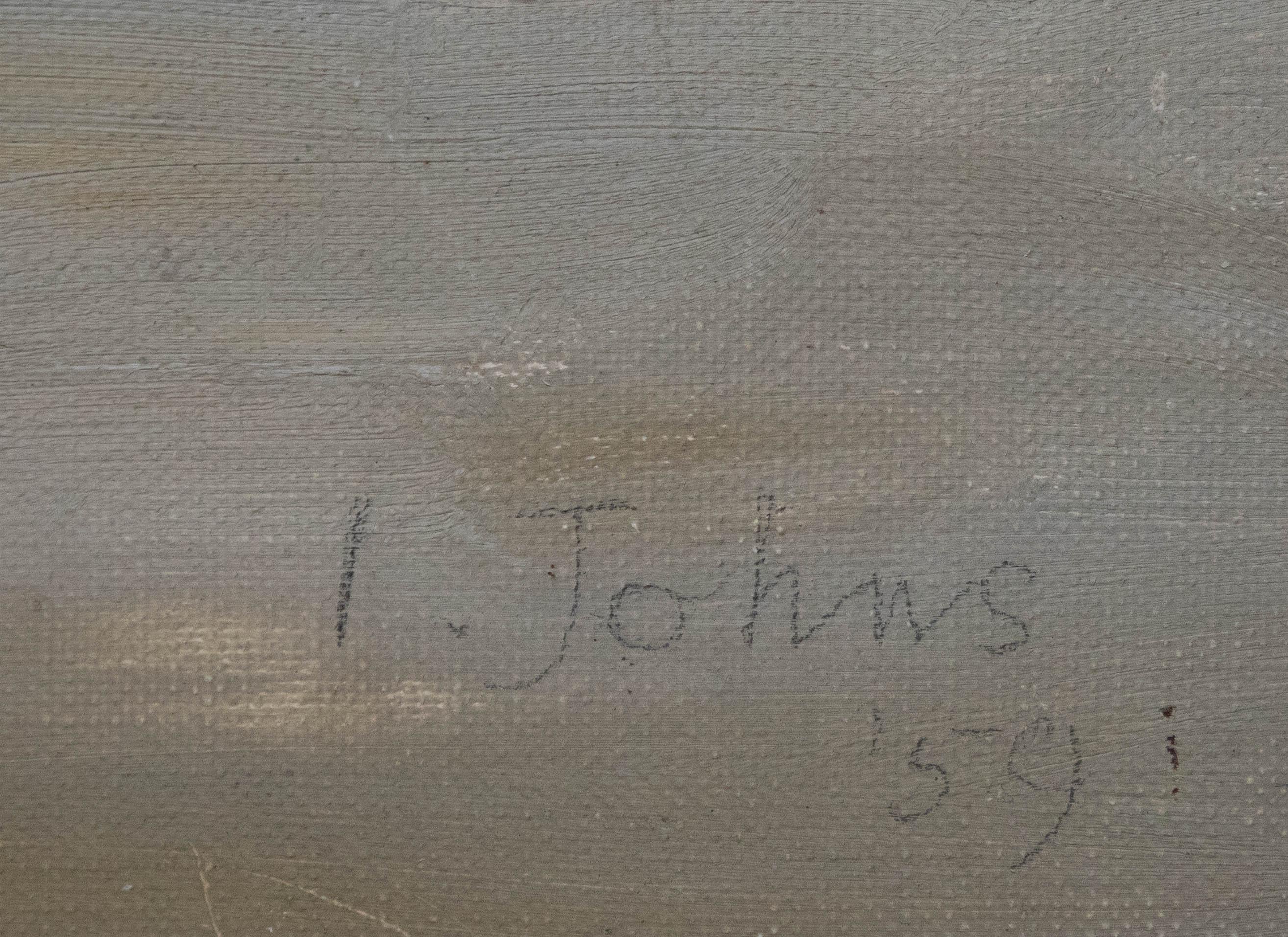 Ivor Johns (1924-1993) - Mid 20th Century Oil, Industrial Docks For Sale 1