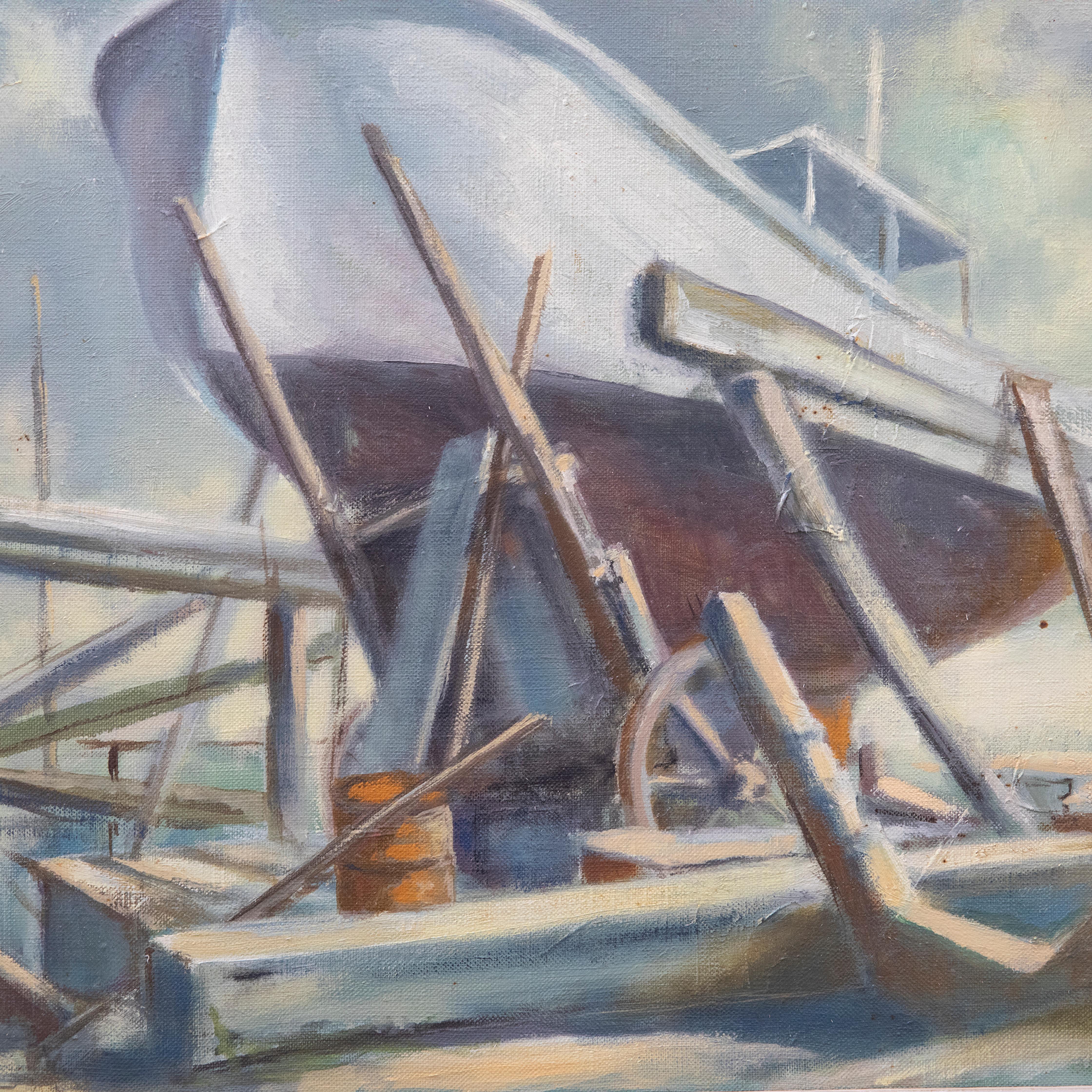 J. Ardoin - 1978 Oil, The Boat Yard For Sale 1