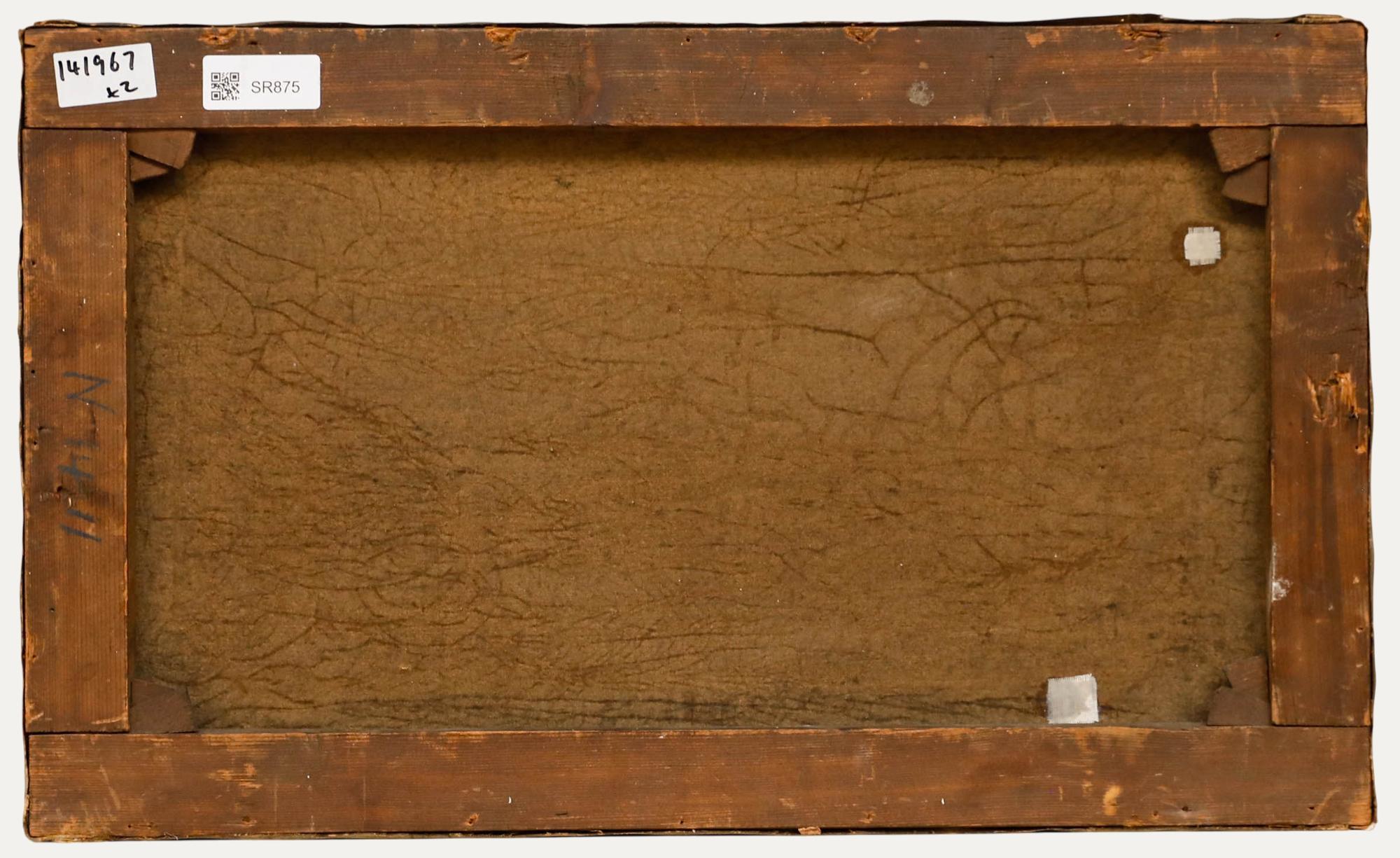 J. Biron - Holländische Schule Anfang 20. Jahrhundert Öl, Pferd und Wagen (Braun), Landscape Painting, von Unknown