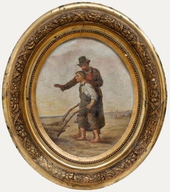J. Coomans - Olio del 1916 incorniciato, Una parola di consiglio
